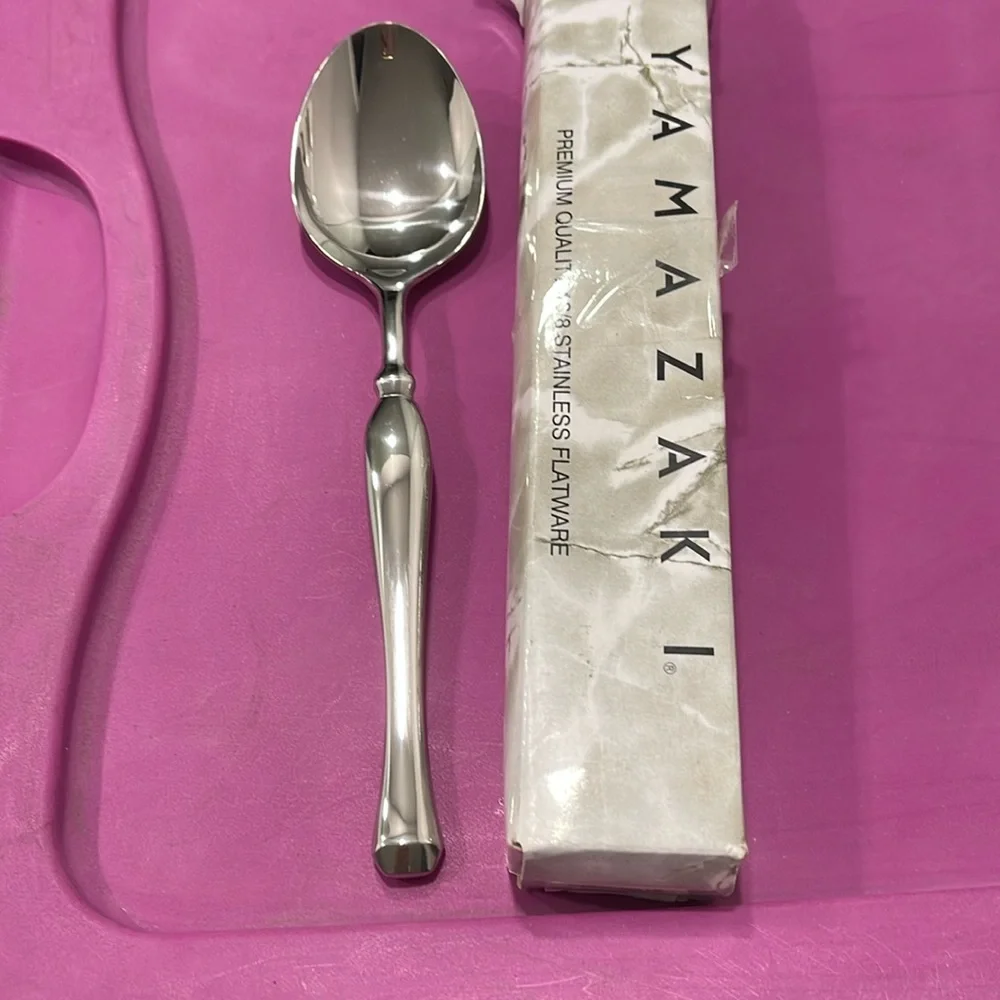 Yamzaki Bellaire Glossy Serving Spoon Tablespoon New in wrapper